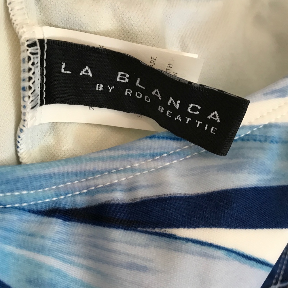 LA BLANCA 2 PIECE SWIMSUIT W/SARONG SET NWOT - Picture 5 of 11